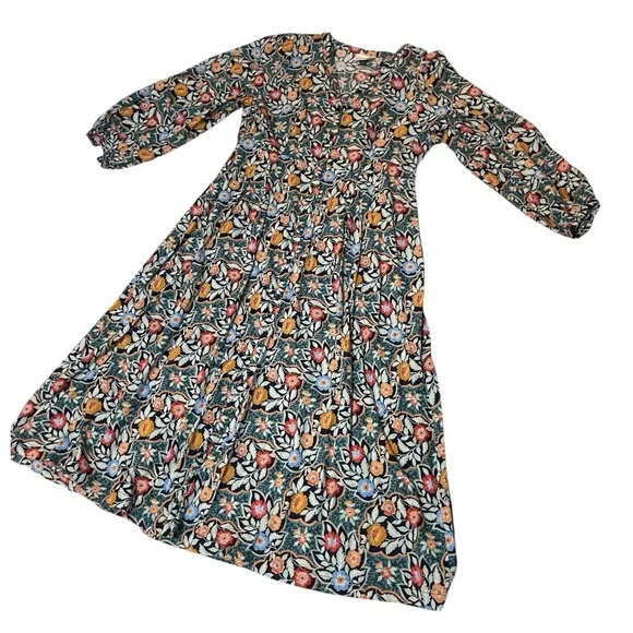 Universal Thread Floral Prairie Multicolor Maxi Dress - Picture 3 of 8